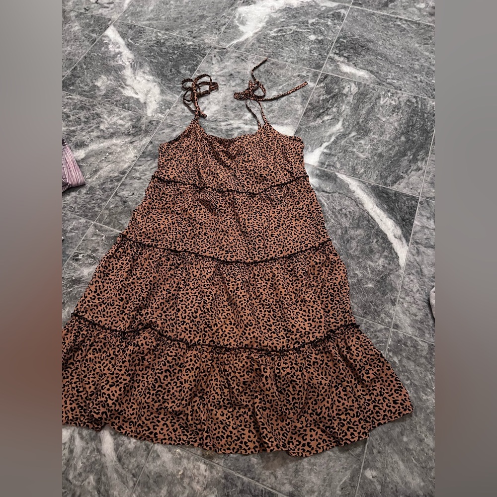 shein - cheetah print sundress